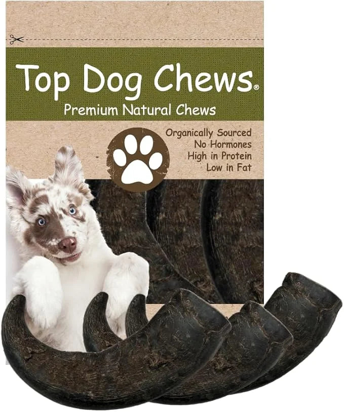 Top Dog Chews – Water Buffalo Horn, Long Lasting Dog Chew for Aggressive Chewers, All Natural, Dog Bone for Large & Medium...