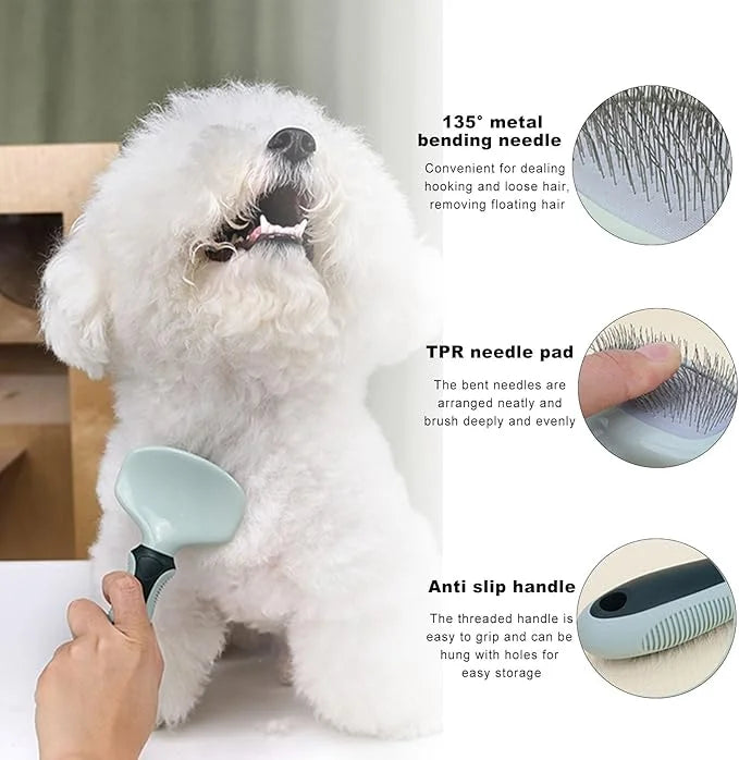 Pet Nail Clippers Trimmer and Grooming Kit, 8 Pieces Pet Grooming Kit - Dematting Comb,Slicker Brush,dog nail trimmer,coll...