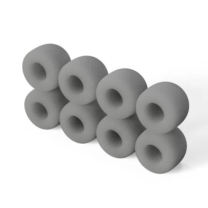 uahpet 8 Pack Replacement Sponges for Stainless Steel Cat Water Fountain & Automatic Foaming Pet Brush - Product Image