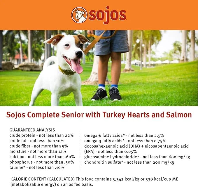 SOJOS Complete Turkey & Salmon Recipe Dehydrated Senior Dog Food, 7 lb, Gray - Product Image