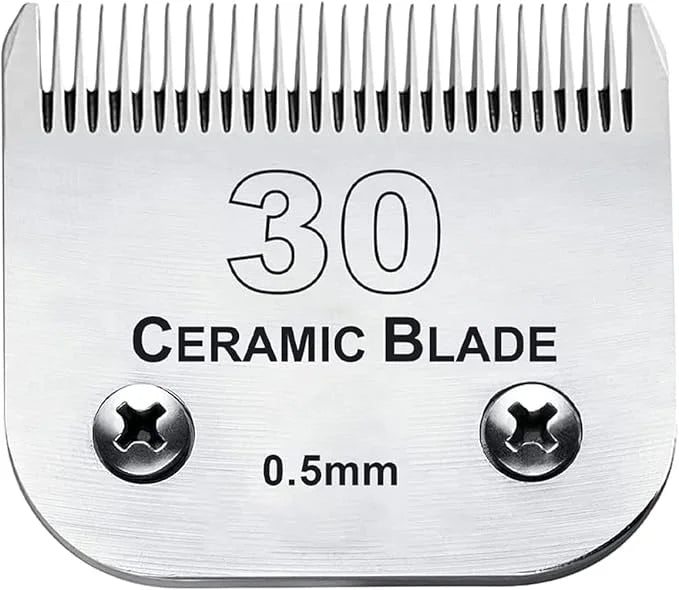 #30 Blade Dog Grooming Clipper Replacement Blades Compatible with Andis/Wahl/Oster Dog Clippers,Detachable Ceramic Blade &...
