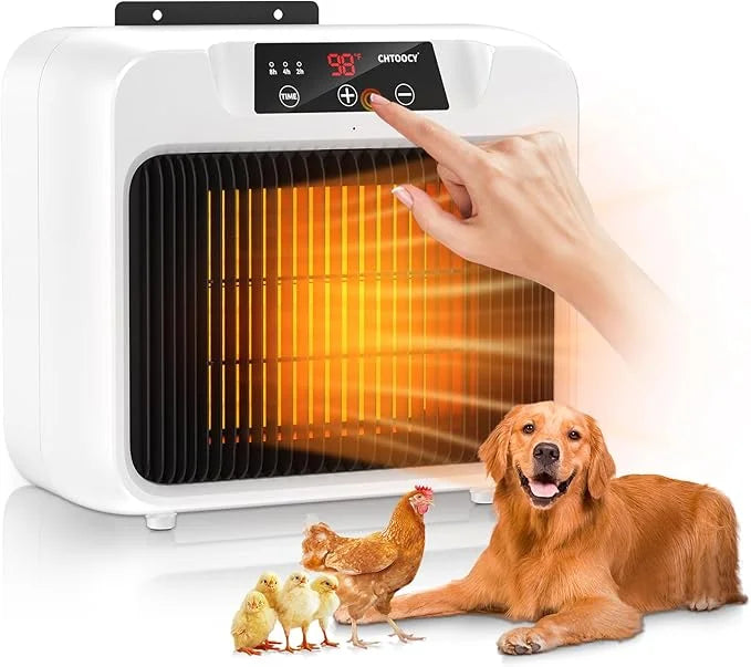 Upgrade 600W Large Dog House Heater w Thermostat, Adjustable Temp & Timer Heating Pet Heater for Outside Winter Insulated ...