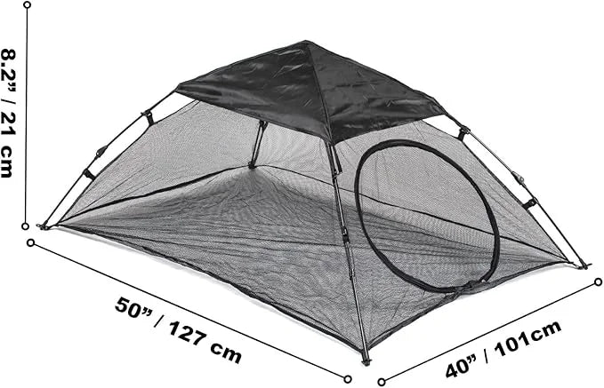 Cat Tent - Outdoor Mini Pet Play House - Portable Animal Enclosure with Securing Pegs and Carry Bag - Complete with Collap...