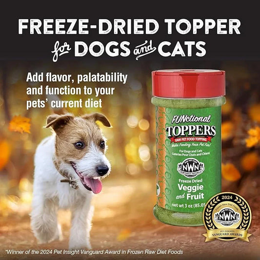 Northwest Naturals Freeze-Dried Veggie & Fruit Functional Topper - for Dogs & Cats - Healthy, Limited Ingredients, Human G...