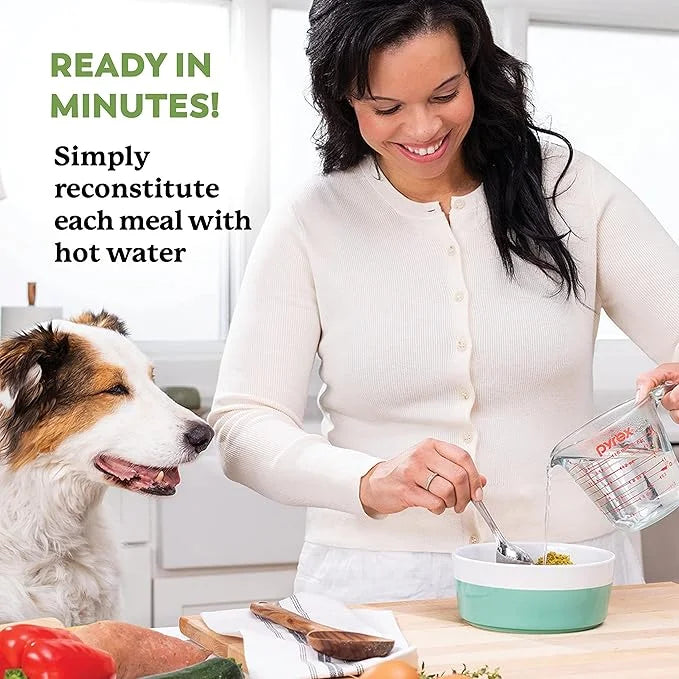 Dr. Harvey's Beef & Garden Veggies Dog Food, Human Grade Whole-Grain Dehydrated Dog Food with Freeze-Dried Beef (5.5 Ounce...