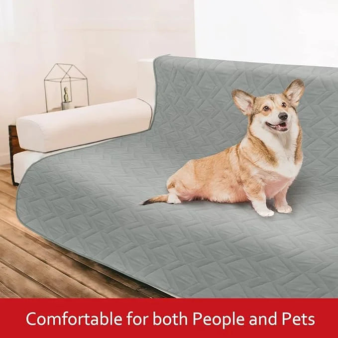 Waterproof Blanket 2 Pack Dog Bed Cover with Non-Skid Bottom, Couch Cover for Dogs, Mattress Protector Furniture Protector...