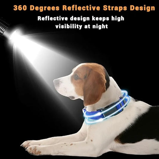 2 Pack Reflective Dog Collar with Safety Locking Buckle, Adjustable Soft Breathable Comfortable Nylon Pet Collar for Small...