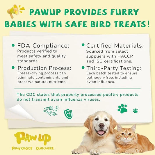 Freeze Dried Chicken Necks, Cat Food Toppers, Dog Treats Raw Healthy Training Treats, Only One Ingredient, High Protein, 4...