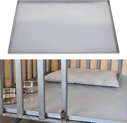 41x27.38x1 Replacement Tray for Dog Crate, Galvanized, Chew-Proof and Crack-Proof Dog Kennel Tray Replacement - Product Image