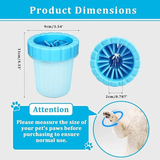 Qianruida Dog Paw Cleaner Cup, Soft Silicone, Portable, Easy to Clean, Removes Mud and Dirt, Grooming Accessory for Home, ...