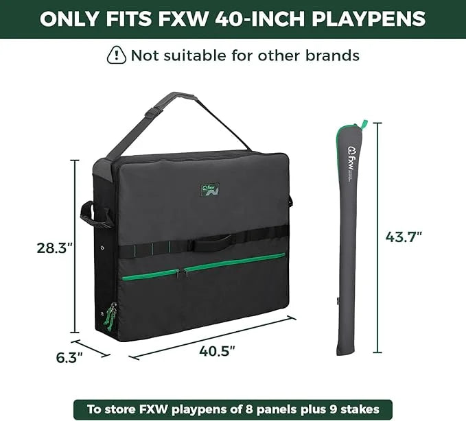 FXW Specialized Dog Playpen Storage Bag (Not Suitable for Other Brands), Designed for RV Trips, Fits 40" H 8 Panels and 9 ...