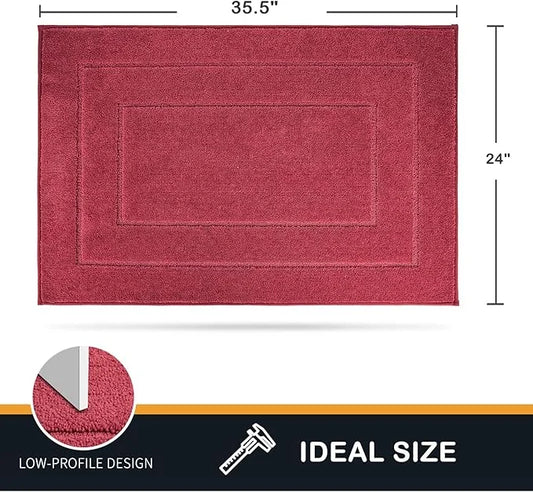 PURRUGS Dirt Trapper Door Mat 24" x 36", Non-Slip/Skid Machine Washable Entryway Rug, Dog Door Mat, Super Absorbent Welcom...