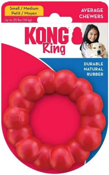 KONG Ring - Natural Rubber Ring Toy for Healthy Chewing Habits - Chew Toy Supports Dog Dental Health - Dog Toy Supports In...