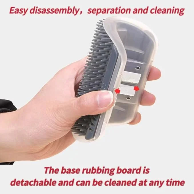 1Pcs Pet comb and Wall Corner Massage comb,for Dogs & Cats with Long & Short Stainless Steel Metal Teeth for Shedding and ...