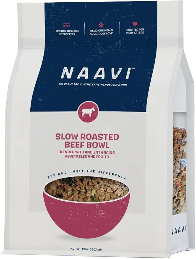Slow Roasted Beef Bowl with Ancient Grains, Vegetables & Fruits, Premium Dog Food Topper for Adult Dogs - 2lb - Product Image