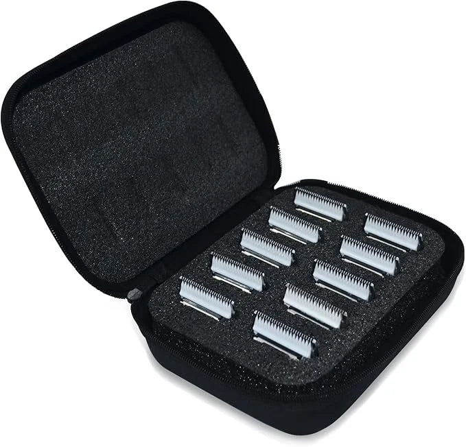 10 Pack Detachable Pet Dog Grooming Clipper Ceramic Blade Sets,Compatible with Andis Size 10 Cut Length 1/16"(1.5mm),Compa...