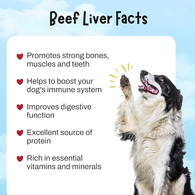 Zora's Best Friendz 100% Human Grade Freeze Dried Beef Liver Dog Treats, 3 oz. - Small, Medium & Large Dogs, Healthy, Grai...
