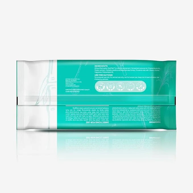 HICC PET Wipes for Dogs & Cats, Cleansing Deodorizing & Soothing Allergy Infections Anal Gland Pets Wipes with Coconut Oil...
