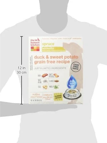 The Honest Kitchen Limited Ingredient Duck Grain Free Dehydrated Dog Food - Duck, 10 Pound Box - Product Image
