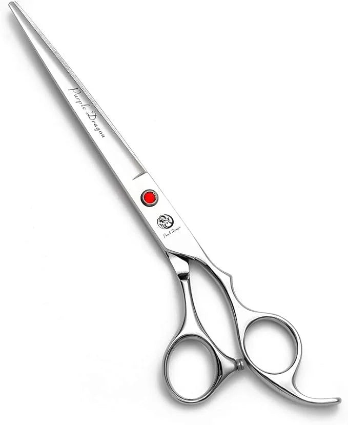 Purple Dragon 4“/5"/5.5"/6"/6.5"/7"/7.5"/8"/9"/10" Sharp Edge Salon Hair Cutting Shears - Pet/Dog Grooming Scissors with B...