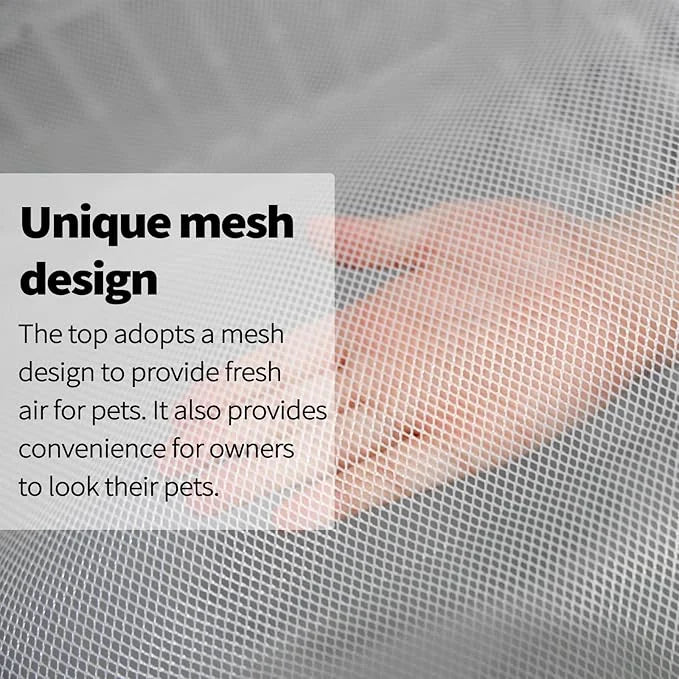 PJYuCien Dog Playpen Mesh Top Cover, Fits 36 Inch 4 Panels Regular Square Plastic Exercise Pet Pen, Adhesive Tape Connecti...