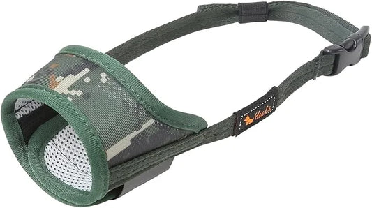 HEELE Dog Muzzle, Soft Tactical Camouflage Dog Muzzle for Small Medium Large Dogs, Breathable Muzzle to Prevent Biting, Ch...