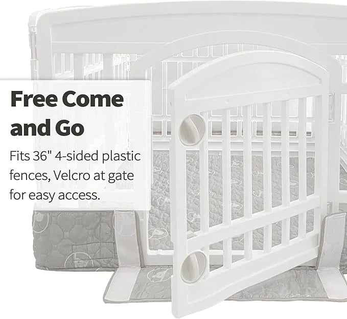 PJYuCien Dog Playpen Bottom Pad Fits for 36 Inch 4 Panels Exercise Pet Pen, Using as a Fence Stabilization and Puppy Pen M...